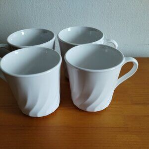 Corning Ware swirl mug cup set of 4